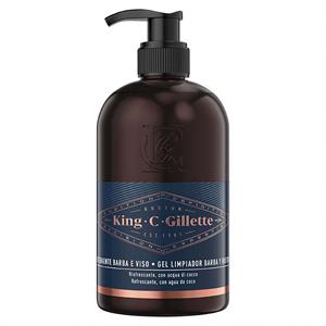 KING C GILETTE DET.BARBA/VISO 350ML