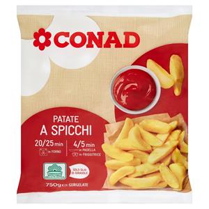 PATATE SPICCHI CONAD 750 GR