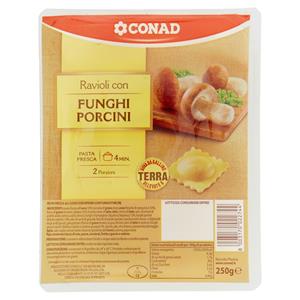 RAVIOLI FUNGHI PORCINI GR250 CONAD