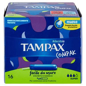 TAMPON TAMPAX COMPAK SUPER 16CP