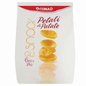 PATATINA PETALI DI PATATE CONAD MULTIPACK 6X25GR