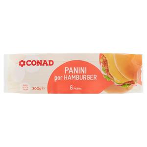 PANINI X HAMBURGER 6PZ CONAD GR.300