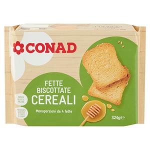 FETTE BISCOTTATE CEREALI CONAD 324G