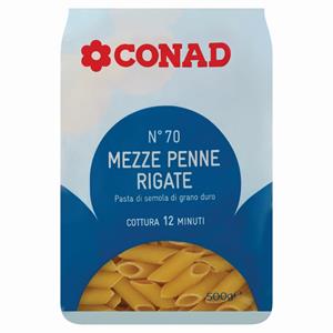 MAKARONA MEZZE PENNE RIGATE CONAD N.70 500 GR