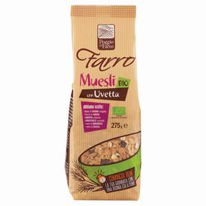 MUESLI ME FARRO DHE RRUSH POGGIO DEL FARRO 275 GR