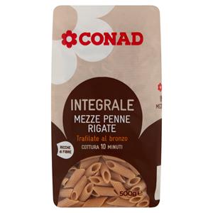 MAKARONA MEZZE PENNE INTEGRALE CONAD 500 GR