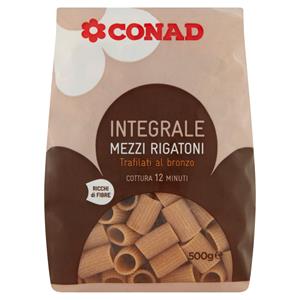 MAKARONA MEZZE RIGATONI INTEGRALE CONAD 500 GR