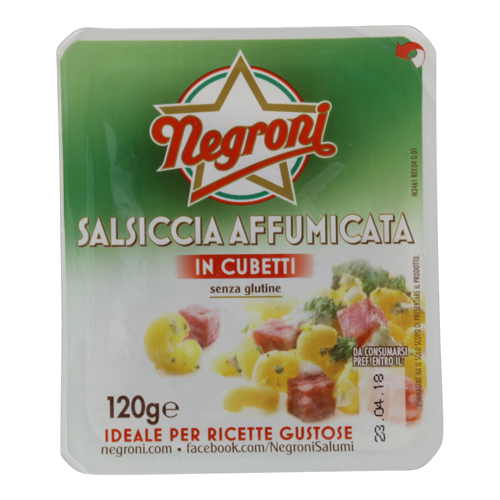 Negroni Salsiccia Affumicata in Cubetti 120 g