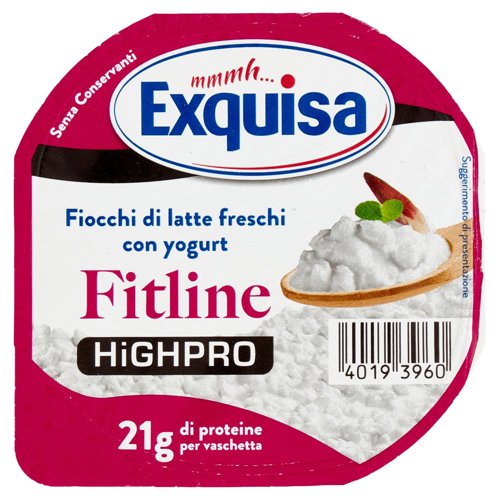 Exquisa Fitline Highpro Fiocchi di latte freschi con yogurt 175 g