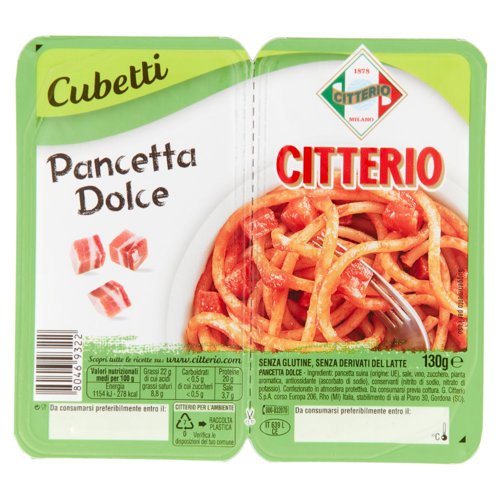 Citterio Cubetti Pancetta Dolce 130 g