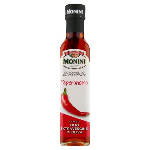 Monini Condimento Aromatizzato Peperoncino a Base di Olio Extravergine di Oliva 250 ml