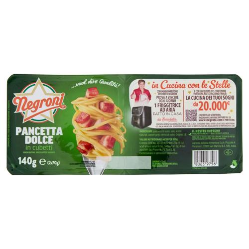 Negroni Pancetta Dolce in cubetti 2 x 70 g