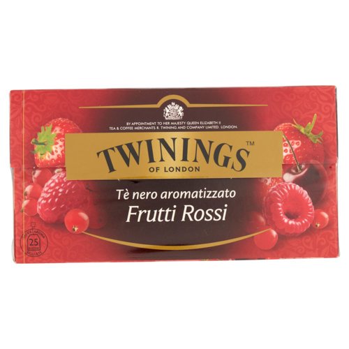 Twinings Tè nero aromatizzato Frutti Rossi 25 x 2 g