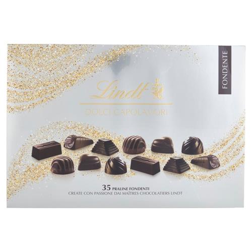 Lindt Dolci Capolavori Cioccolatini Assortiti Cioccolato Fondente Scatola Regalo 337 g