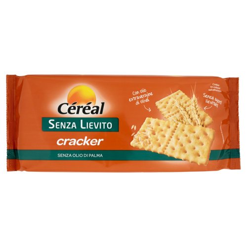 Céréal, Crackers Senza Lievito, Senza Olio di Palma, con fibre e farina di frumento - 10 x 25 g