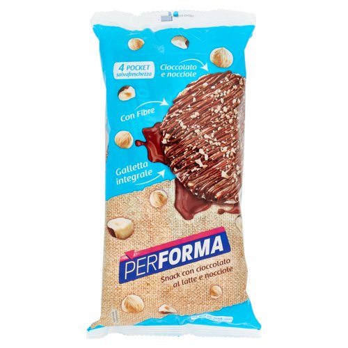 Performa Snack gallette con cioccolato al latte e nocciole - 8 x 17,75 g