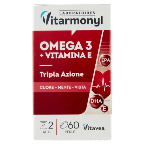 Laboratoires Vitarmonyl Omega 3 + Vitamina E 60 Perle 33,4 g