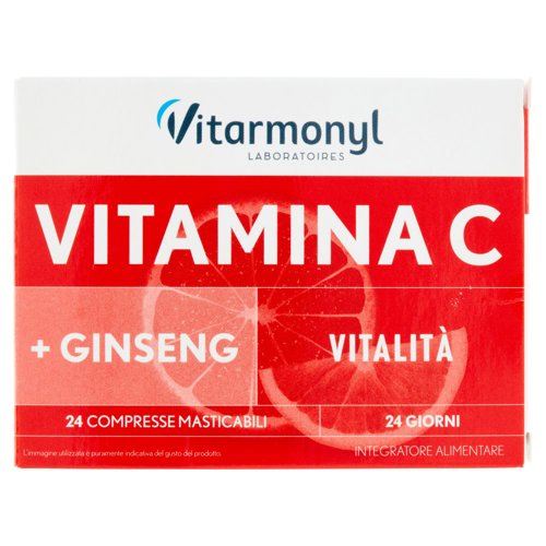 Laboratoires Vitarmonyl Vitamina C + Ginseng 24 Compresse Masticabili 57,6 g