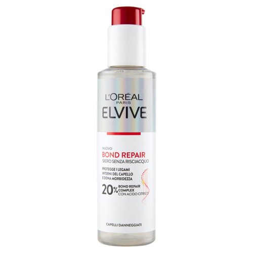 L'Oréal Paris Elvive Bond Repair Siero Senza Risciacquo Per Capelli Danneggiati, 150 ml