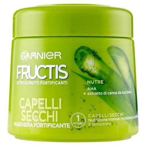 Garnier Maschera Fructis Capelli Secchi & Sciupati, Capelli Nutriti e Brillanti