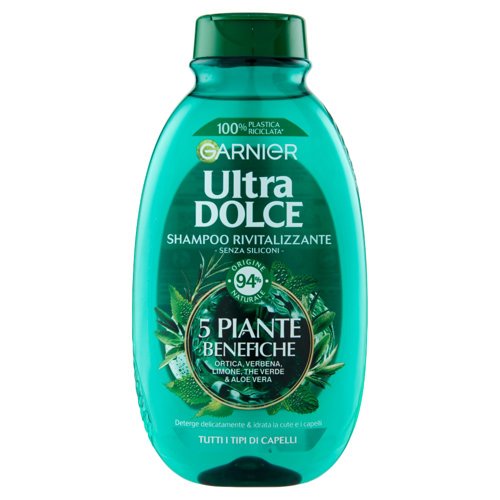 Garnier Shampoo Ultra Dolce 5 Piante, Shampoo per Capelli Normali, 250 ml