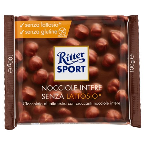Ritter Sport Nocciole Intere Senza Lattosio* 100 g