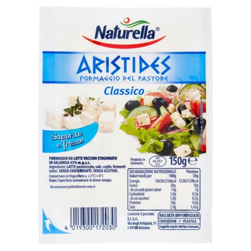 Naturella Aristides Formaggio del Pastore Classico 150 g