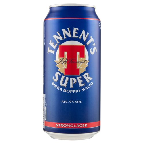 TENNENT'S SUPER Birra strong lager doppio malto lattina 44cl