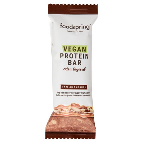 foodspring Vegan Protein Bar Hazelunt Crunch 45 g