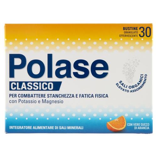 Polase Classico Integratore Alimentare Magnesio e Potassio Sali Minerali Arancia 30 bustine 330 g