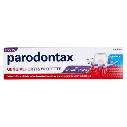 Parodontax Dentifricio Gengive Forti & Protette con Acido Ialuronico Gusto Menta Fresca 75 ml