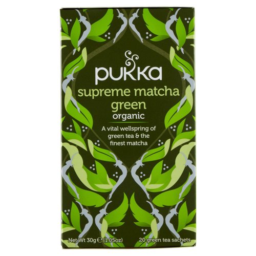 pukka supreme matcha green organic 20 green tea sachets 30 g