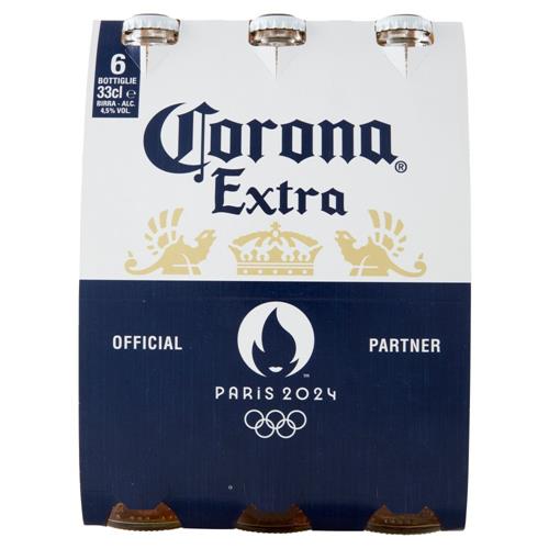 CORONA Extra - Birra lager messicana Bottiglia - Pacco Olimpiadi 6x33 cl