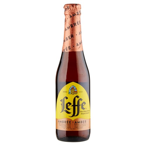 LEFFE AMBRÈE Birra ambrata belga d'abbazia doppio malto bottiglia 33cl