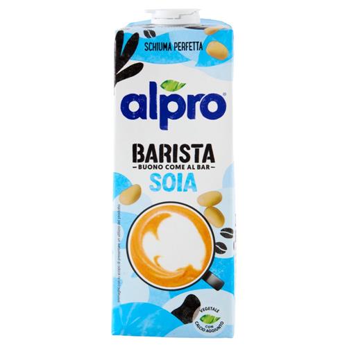 Alpro Barista Soia, Bevanda Vegetale, Schiuma Perfetta, Senza Lattosio, Senza Conservanti, 1l