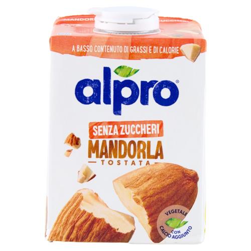 ALPRO Senza Zuccheri Mandorla, Bevanda 100% Vegetale, Basso in grassi, Senza Lattosio, 500ml