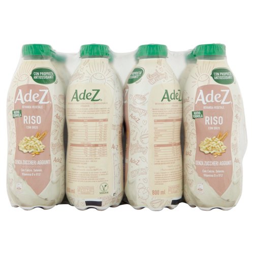 ADEZ, Bevanda Vegetale al Riso con Orzo 800ml x 12 (PET)