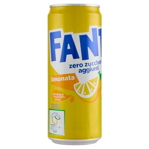 Fanta Zero Lemon Sleek 33 cl