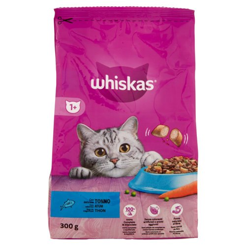 Whiskas Crocchette Cibo Secco Gatto con delizioso Tonno 300 g