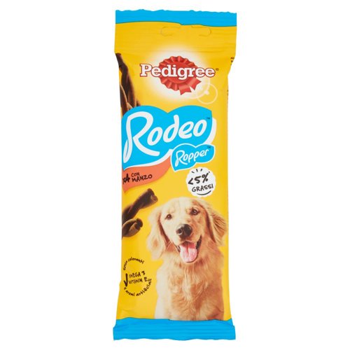 Pedigree Rodeo Ropper Snack Cane x4 con Manzo 70 g