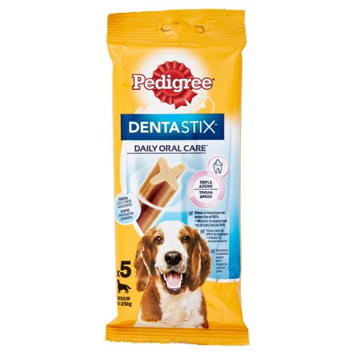 Pedigree Dentastix Snack per igiene orale Cane Medio 5 Pezzi 128 g