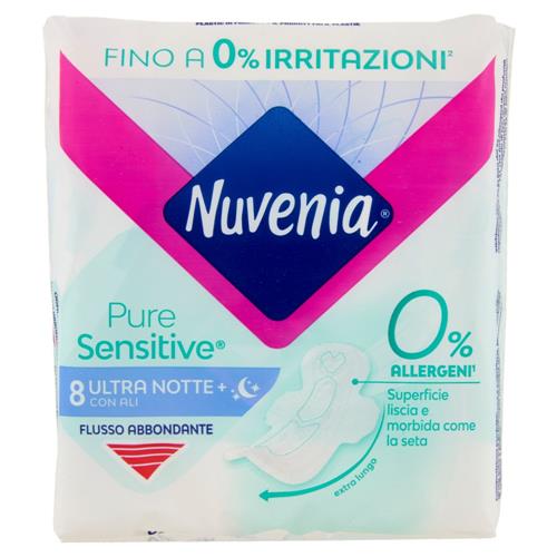 Nuvenia PureSensitive Ultra Notte con Ali 8 pz