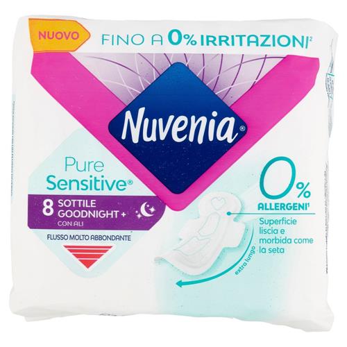 Nuvenia Pure Sensitive Sottile Goodnight+ con Ali 8 pz