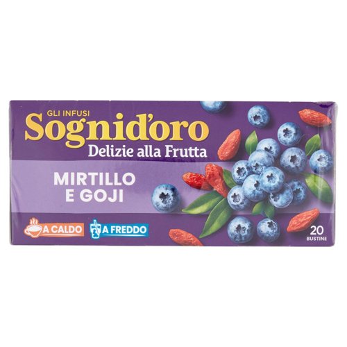 Sognid'oro gli Infusi Delizie alla Frutta Mirtillo e Goji bustine 20 x 2,5 g