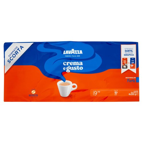 Lavazza crema e gusto Forte Caffè Macinato 4 x 250 g