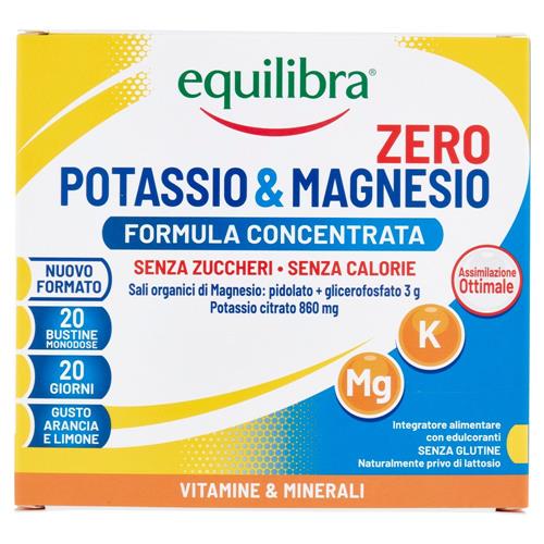 equilibra Potassio & Magnesio Zero Senza Zuccheri - Senza Calorie 20 x 7 g