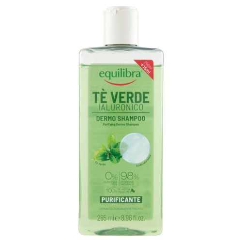 equilibra Tè Verde Ialuronico Dermo Shampoo Purificante 265 ml