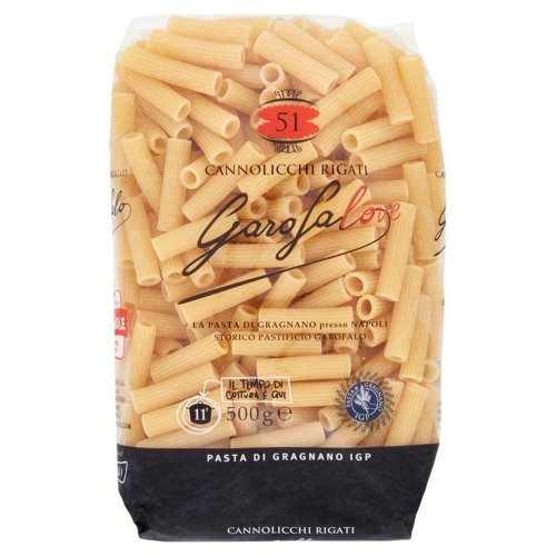 Garofalo Cannolicchi Rigati 51 Pasta di Gragnano IGP 500 g