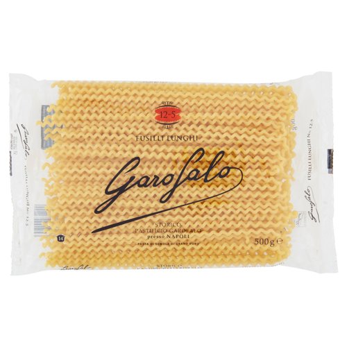 Garofalo Fusilli Lunghi No. 12-5 Pasta di Semola di Grano Duro 500 g