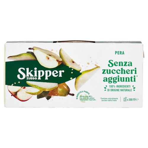 Zuegg Skipper Pera Senza zuccheri aggiunti* 3 x 200 ml